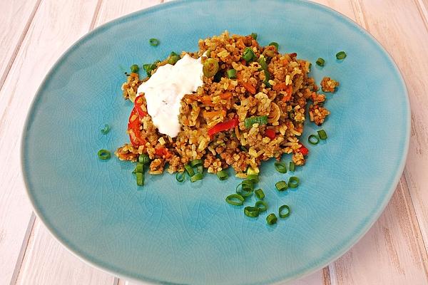 Gourmet Pan with Mince and Paprika