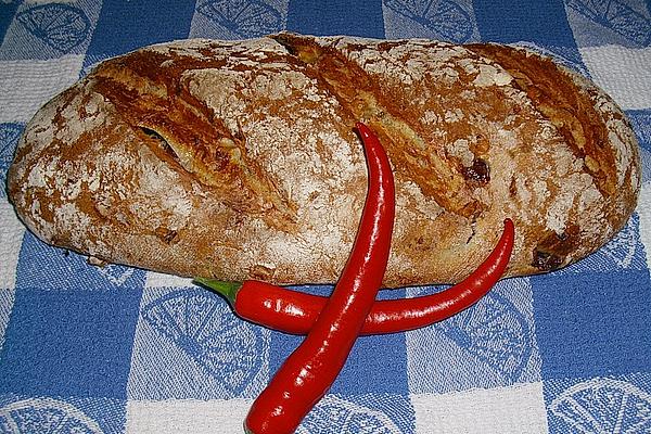 Grape Bread with Camembert and Chilli