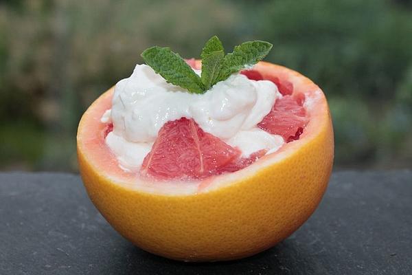 Grapefruit with Cream Cheese