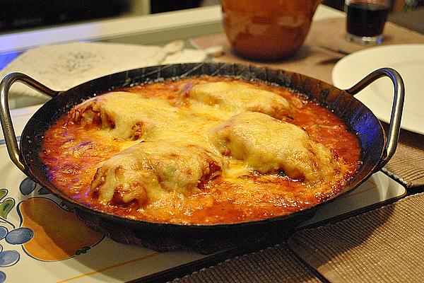 Gratinated Fish Fillets in Herb – Tomato Sauce