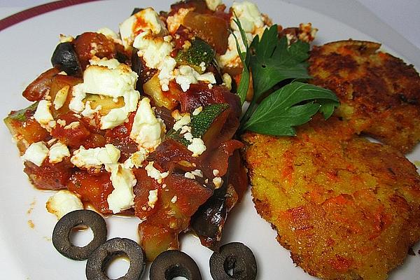 Gratinated Ratatouille with Feta