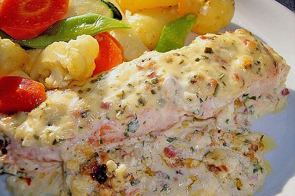 Gratinated Salmon Fillets