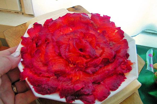 Gravad Salmon Marinated with Beetroot