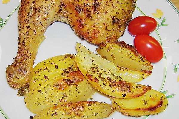 Greek Chicken Leg Pan
