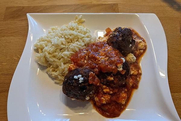 Greek Meatballs with Tomato Sauce