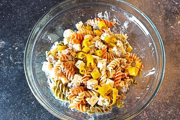 Greek Minced Meat Noodle Salad