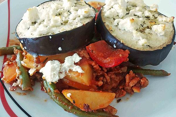 Greek Potato Mince Casserole