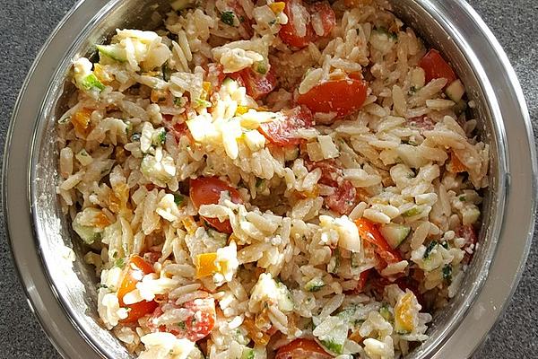 Greek Rice Noodle Salad