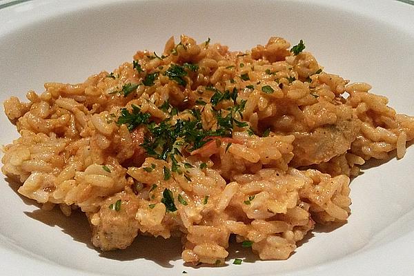 Greek Tomato Rice with Shredded Meat