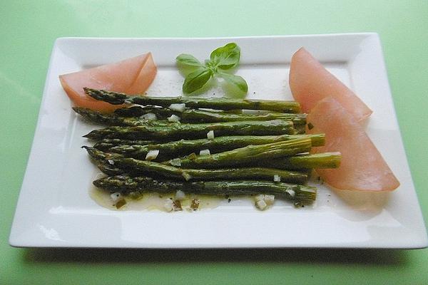 Green Asparagus in Aluminum Bag