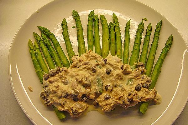 Green Asparagus with Tuna Sauce