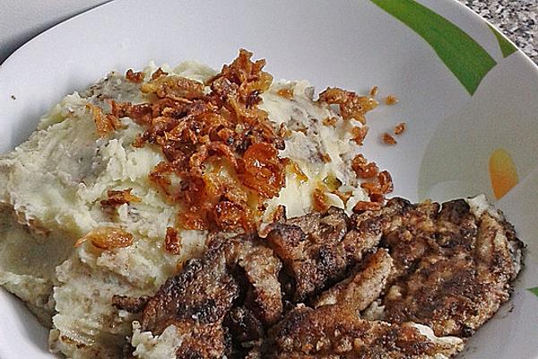 Green Herring and Fish Roe with Mashed Potatoes