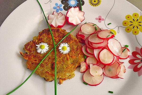 Green Spelled Patty with Carrots