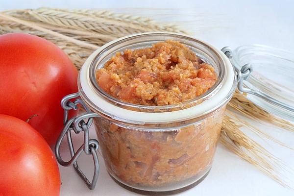 Green Spelled Spread with Tomatoes