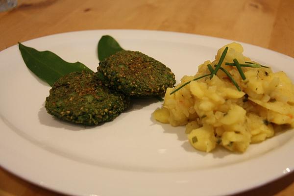 Green Spelled Wild Garlic Patties