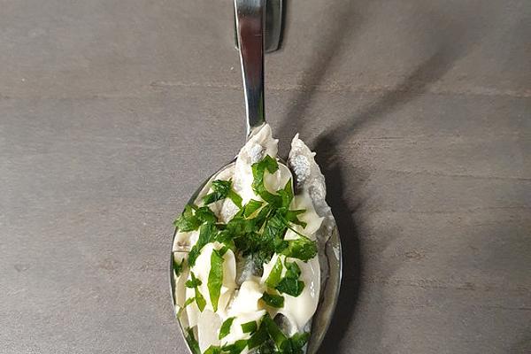 Greetings from Kitchen with Garlic and Anchovy Fillets