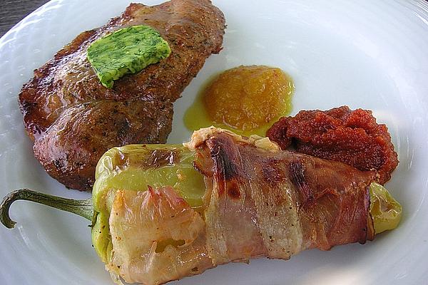 Grilled Bacon Peppers