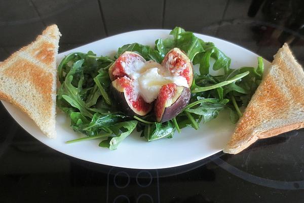 Grilled Figs with Goat Cheese