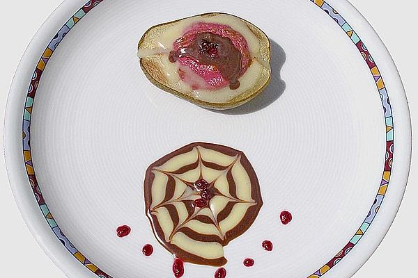 Grilled Pears with Chocolate Sauce