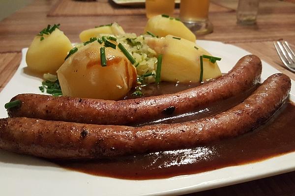 Grilled Sausages in Beer Sauce À La Gabi