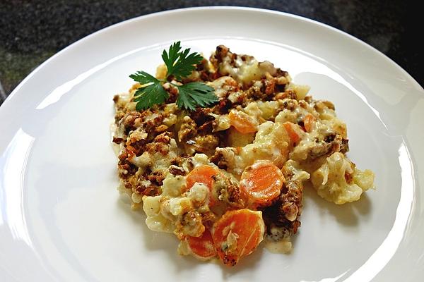 Ground Beef and Cauliflower Casserole