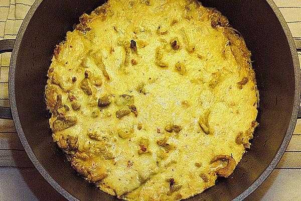 Gyros and Cabbage Casserole with Cream Topping