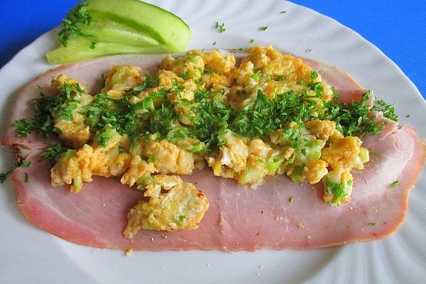 Ham and Cheese Scrambled Eggs
