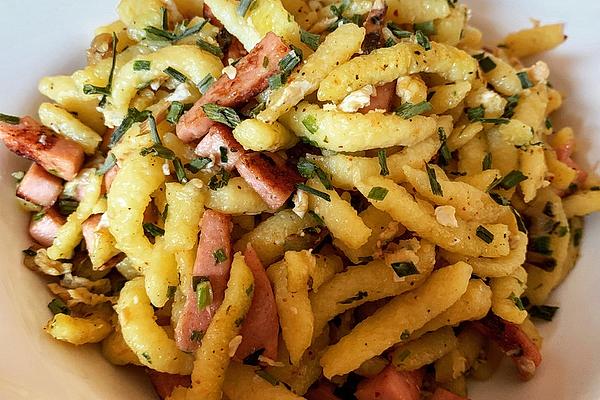 Ham Noodles with Egg