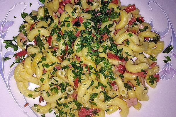 Ham Noodles with Herbs