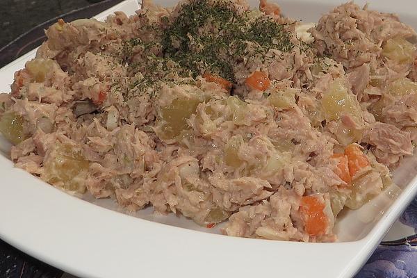 Hand Cheese and Tuna Salad