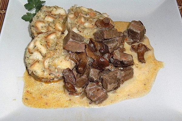 Hearty Beef Goulash with Chanterelles