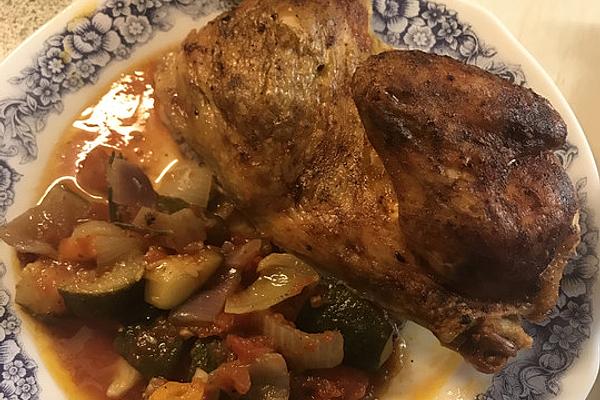 Herbal Poulard in Roman Pot