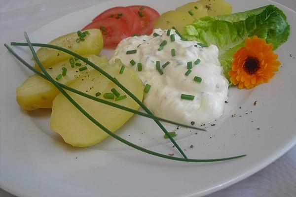 Herbal Quark with Jacket Potatoes