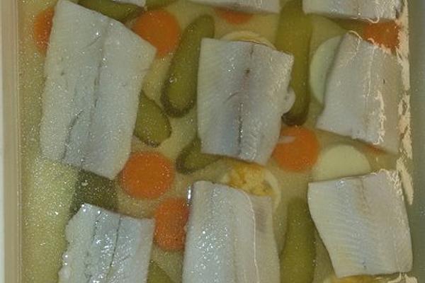 Herring in Jelly Great-grandmother`s Style