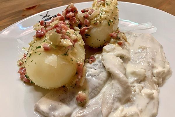 Herring Tip with Jacket Potatoes