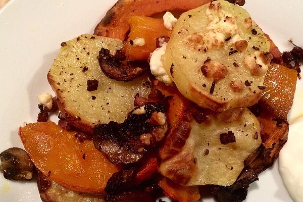 Hokkaido Pumpkin with Potatoes