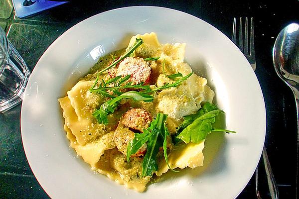 Homemade Ravioli with Meat Filling