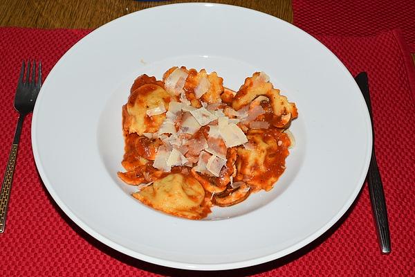 Homemade Ravioli with Minced Meat Filling