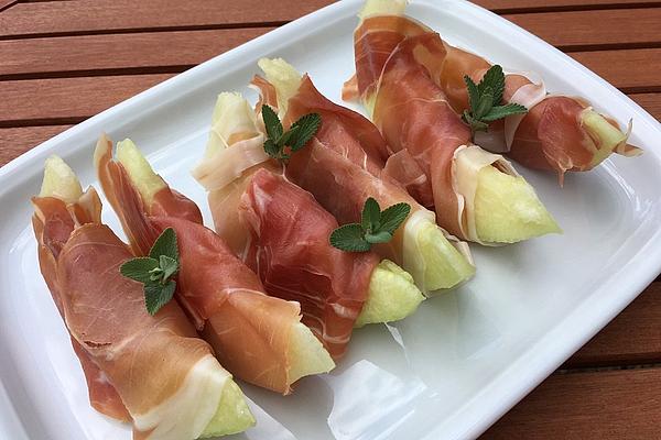 Honeydew Melon with Ham