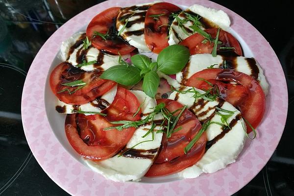 Hot Tomato and Mozzarella Carpaccio