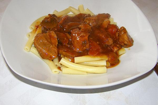 Hungarian Pork Goulash with Mushrooms À La Didi