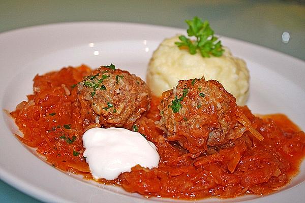 Hungarian Takart with Sauerkraut