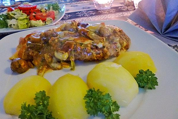 Iceberg Schnitzel Casserole Jäger Style À La Gaga