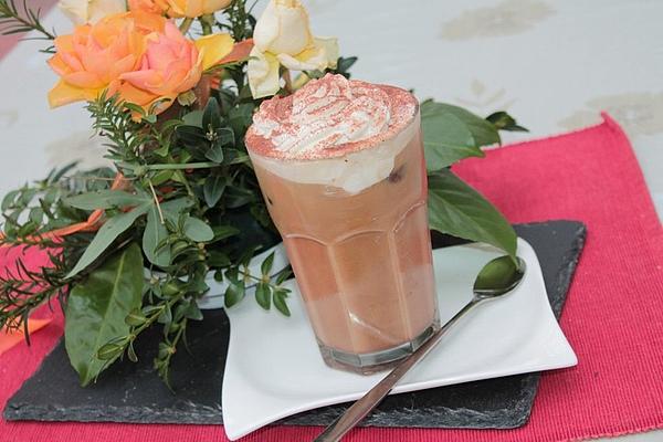 Iced Coffee with Cocoa Powder
