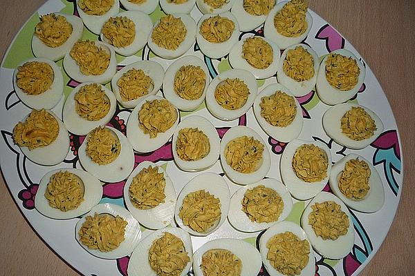 Italian and Indian Style Stuffed Eggs