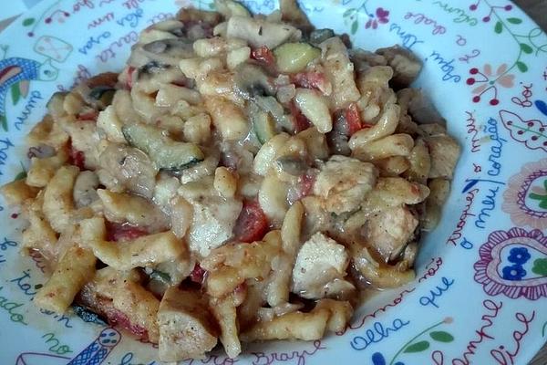 Jäger Spaetzle Pan with Chicken and Vegetables