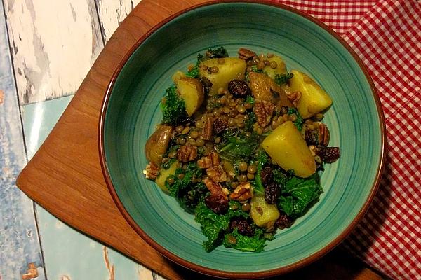 Kale, Potato and Lentil Salad