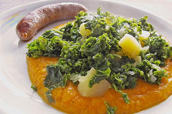 Kale with Pumpkin Puree