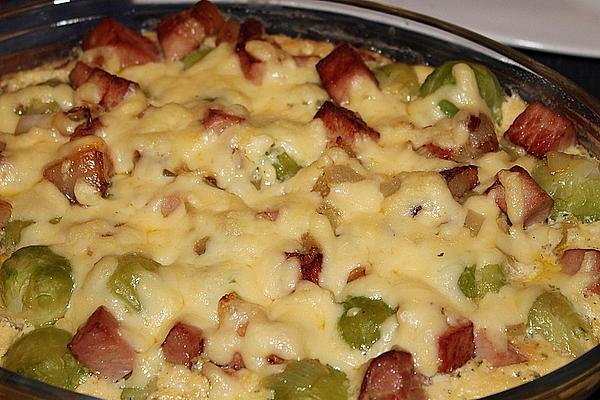 Kasseler-Brussels Sprouts Casserole