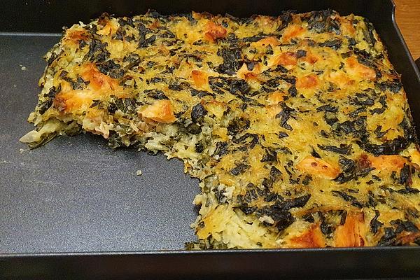 Kettle Cake with Spinach and Salmon in OptiGrill